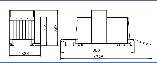 Ενέργεια - συστήματα ανίχνευσης φορτίου ακτίνας X αποταμίευσης, διπλό CE μηχανών ακτίνας X άποψης εγκεκριμένο 0